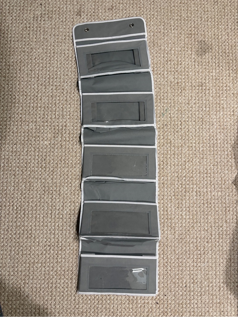Gray 6-Pocket Hanging Organizer